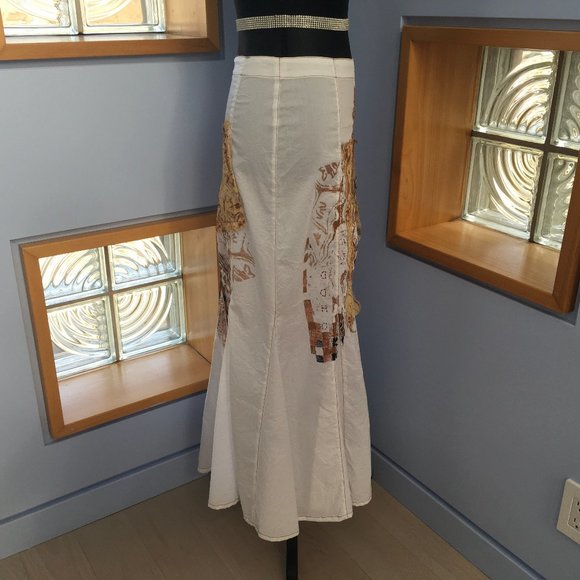 OHDD White Maxi Skirt Size S - Picture 8 of 10